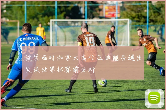 波黑面对加拿大高位压迫能否逼出失误世界杯赛前分析