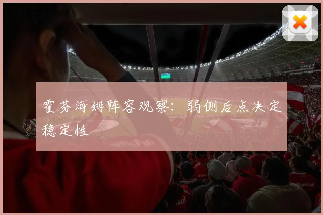 霍芬海姆阵容观察：弱侧后点决定稳定性